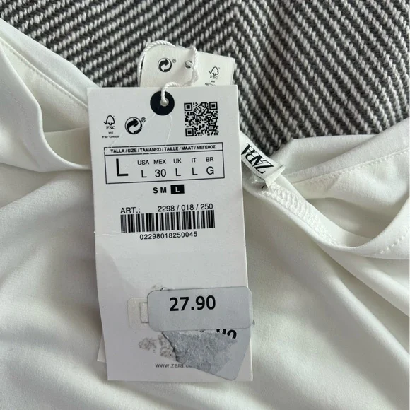 Zara white top - Picture 3 of 3